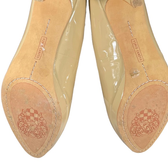 Vince Camuto Beige Leather High Heel Pumps Womens Shoes Size 7.5 - Picture 12 of 12